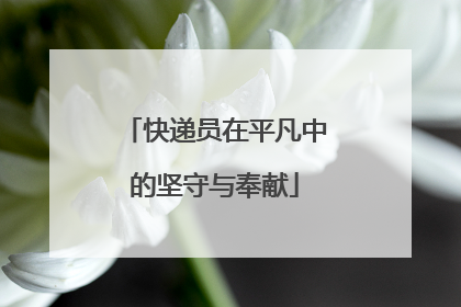 快递员在平凡中的坚守与奉献