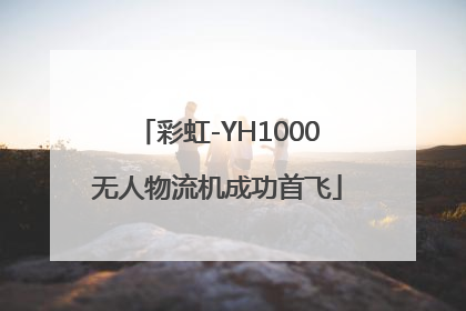 彩虹-YH1000无人物流机成功首飞