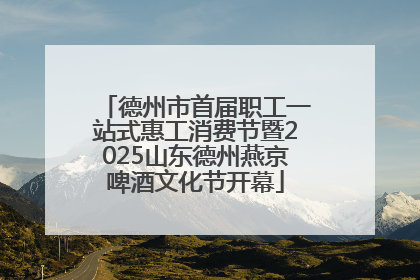 德州市首届职工一站式惠工消费节暨2025山东德州燕京啤酒文化节开幕