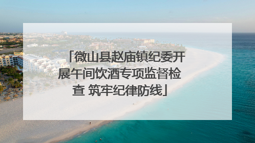 微山县赵庙镇纪委开展午间饮酒专项监督检查 筑牢纪律防线