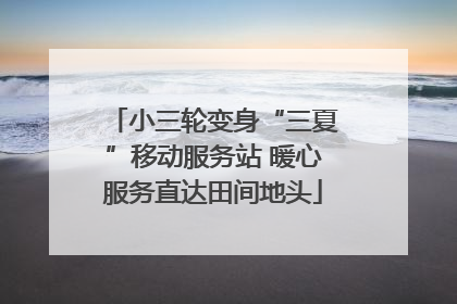 小三轮变身“三夏”移动服务站 暖心服务直达田间地头