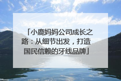 小鹿妈妈公司成长之路：从细节出发，打造国民信赖的牙线品牌