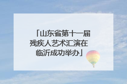山东省第十一届残疾人艺术汇演在临沂成功举办