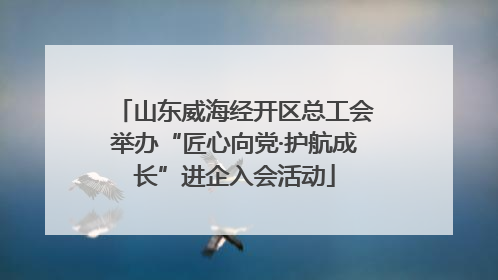 山东威海经开区总工会举办“匠心向党·护航成长”进企入会活动