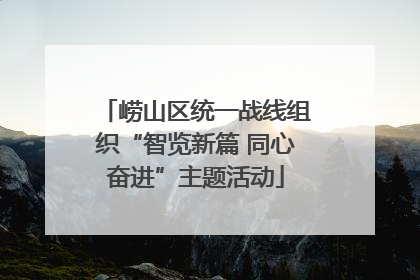 崂山区统一战线组织“智览新篇 同心奋进”主题活动