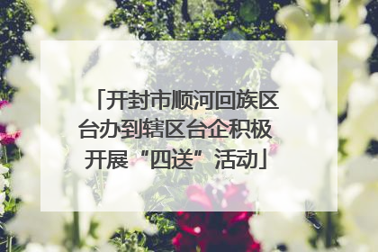 开封市顺河回族区台办到辖区台企积极开展“四送”活动