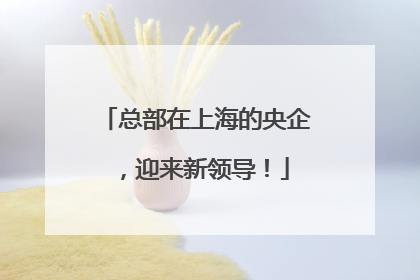 总部在上海的央企，迎来新领导！