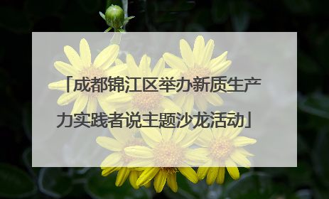 成都锦江区举办新质生产力实践者说主题沙龙活动