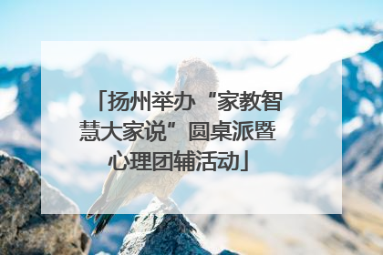 扬州举办“家教智慧大家说”圆桌派暨心理团辅活动