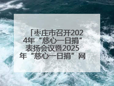 枣庄市召开2024年“慈心一日捐”表扬会议暨2025年“慈心一日捐”网络募捐动员会议
