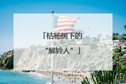 枯杨树下的“解铃人”