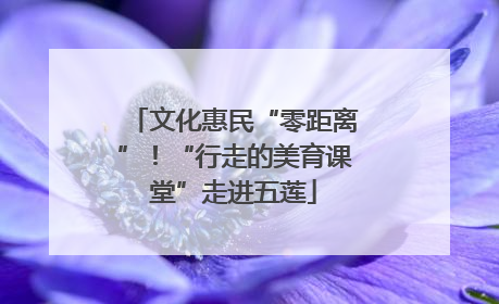文化惠民“零距离”！“行走的美育课堂”走进五莲