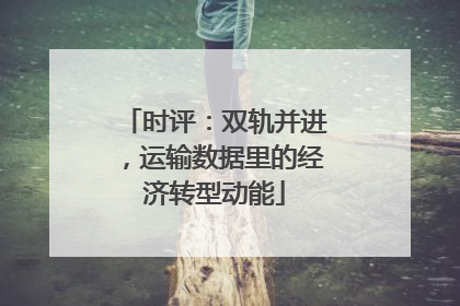 时评：双轨并进，运输数据里的经济转型动能