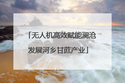 无人机高效赋能澜沧发展河乡甘蔗产业