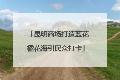 昆明商场打造蓝花楹花海引民众打卡