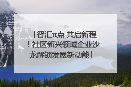 智汇π点 共启新程！社区新兴领域企业沙龙解锁发展新动能