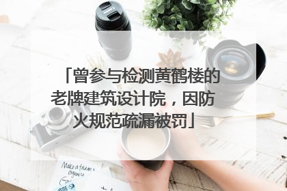 曾参与检测黄鹤楼的老牌建筑设计院，因防火规范疏漏被罚