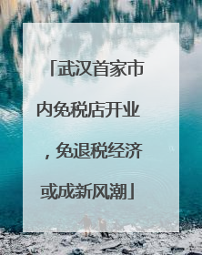 武汉首家市内免税店开业，免退税经济或成新风潮