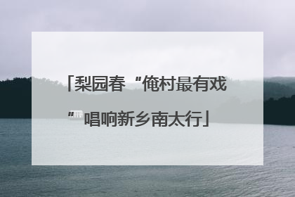 梨园春“俺村最有戏”唱响新乡南太行