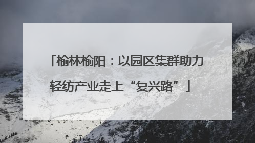 榆林榆阳：以园区集群助力轻纺产业走上“复兴路”