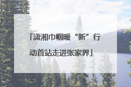潇湘巾帼暖“新”行动首站走进张家界