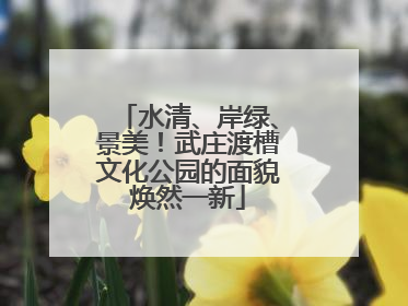水清、岸绿、景美！武庄渡槽文化公园的面貌焕然一新