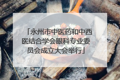 永州市中医药和中西医结合学会眼科专业委员会成立大会举行