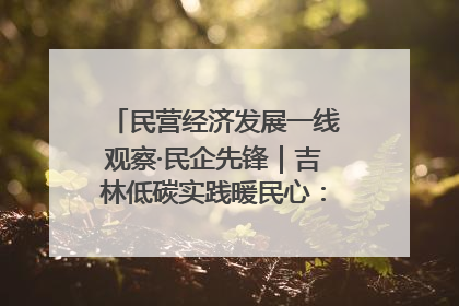 民营经济发展一线观察·民企先锋｜吉林低碳实践暖民心：太阳能供暖技术为北方清洁取暖破局