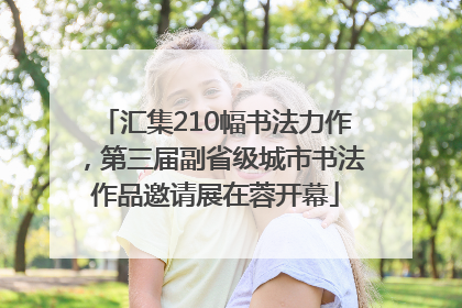 汇集210幅书法力作，第三届副省级城市书法作品邀请展在蓉开幕