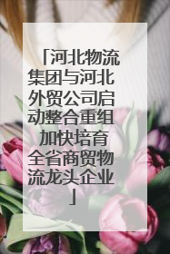 河北物流集团与河北外贸公司启动整合重组 加快培育全省商贸物流龙头企业