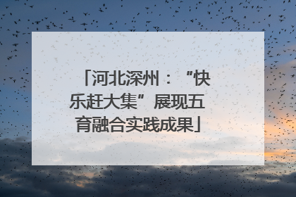 河北深州：“快乐赶大集”展现五育融合实践成果