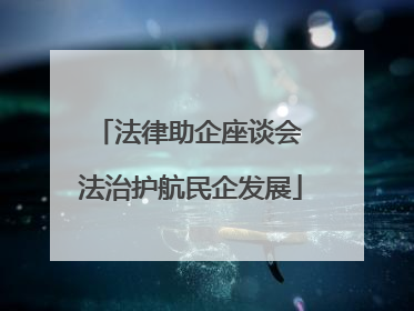 法律助企座谈会 法治护航民企发展