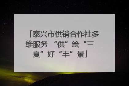 泰兴市供销合作社多维服务 “供”绘“三夏”好“丰”景