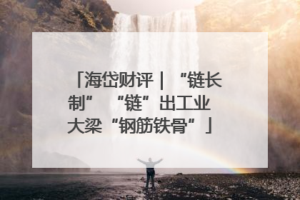 海岱财评｜“链长制” “链”出工业大梁“钢筋铁骨”