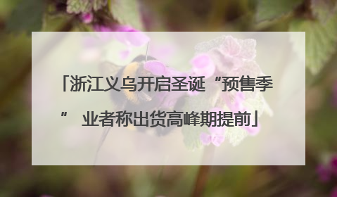 浙江义乌开启圣诞“预售季” 业者称出货高峰期提前
