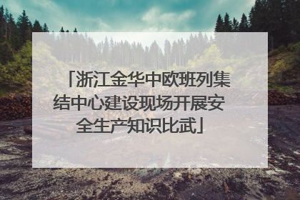 浙江金华中欧班列集结中心建设现场开展安全生产知识比武