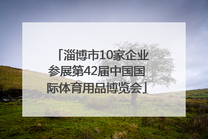淄博市10家企业参展第42届中国国际体育用品博览会