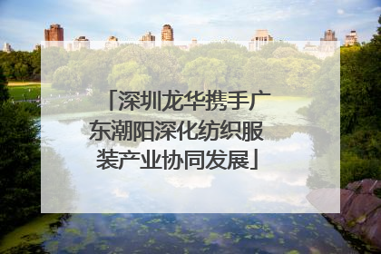 深圳龙华携手广东潮阳深化纺织服装产业协同发展
