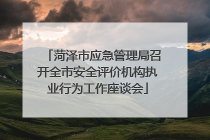菏泽市应急管理局召开全市安全评价机构执业行为工作座谈会