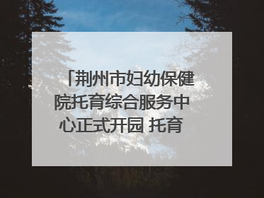 荆州市妇幼保健院托育综合服务中心正式开园 托育宣传月同步启动