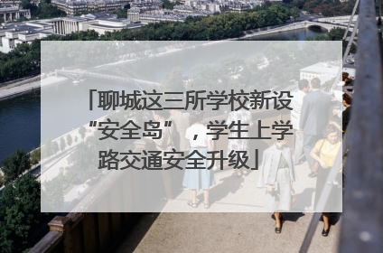 聊城这三所学校新设“安全岛”，学生上学路交通安全升级