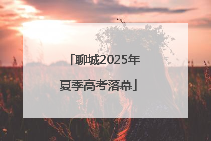 聊城2025年夏季高考落幕