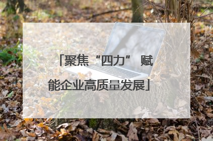 聚焦“四力” 赋能企业高质量发展