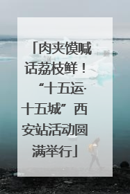 肉夹馍喊话荔枝鲜！“十五运·十五城”西安站活动圆满举行