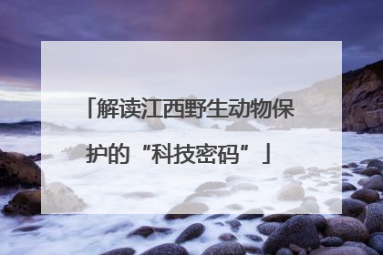 解读江西野生动物保护的“科技密码”