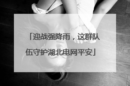 迎战强降雨，这群队伍守护湖北电网平安