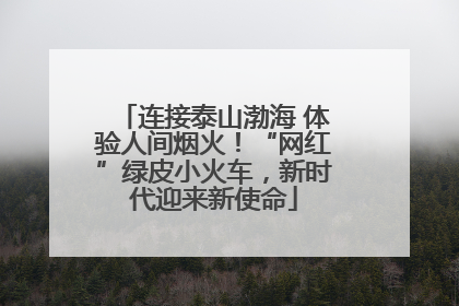连接泰山渤海 体验人间烟火！“网红”绿皮小火车，新时代迎来新使命