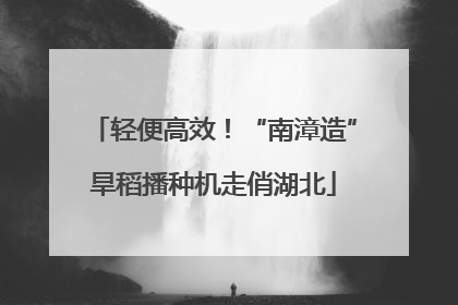 轻便高效！“南漳造”旱稻播种机走俏湖北