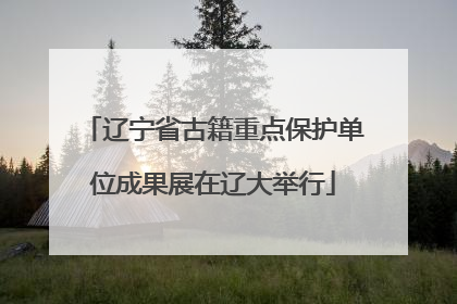 辽宁省古籍重点保护单位成果展在辽大举行