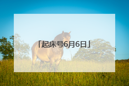 起床号6月6日